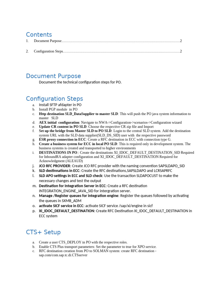 PO Technical Configuration Steps | PDF | Computer Science | Computer ...
