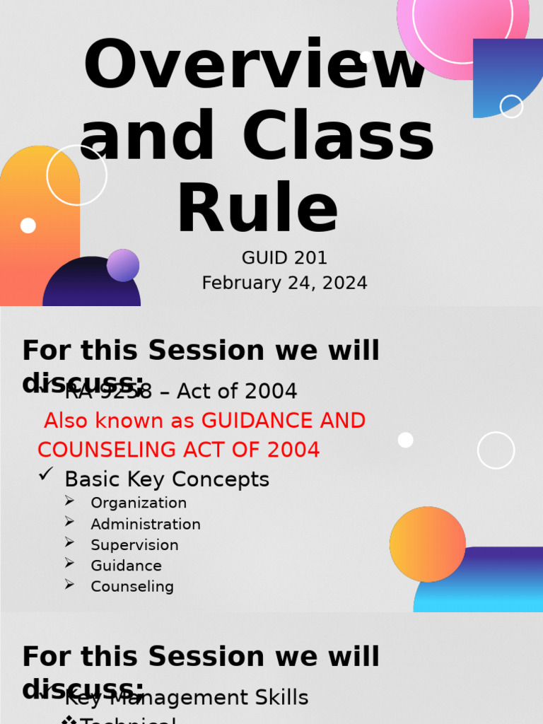 Class Rules | PDF