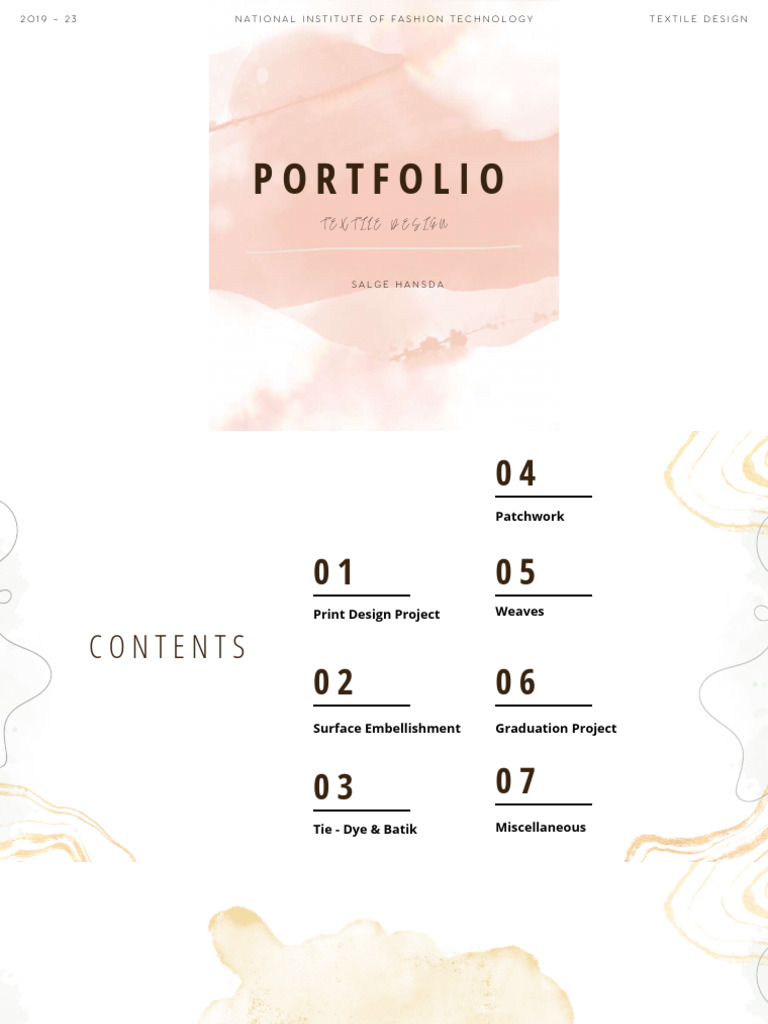 Textile Design Portfolio 2019-2023 | PDF | Dyeing | Textiles
