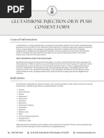 glutathione injection consent form IV Glutathione Therapy Consent Form | PDF | Intravenous Therapy