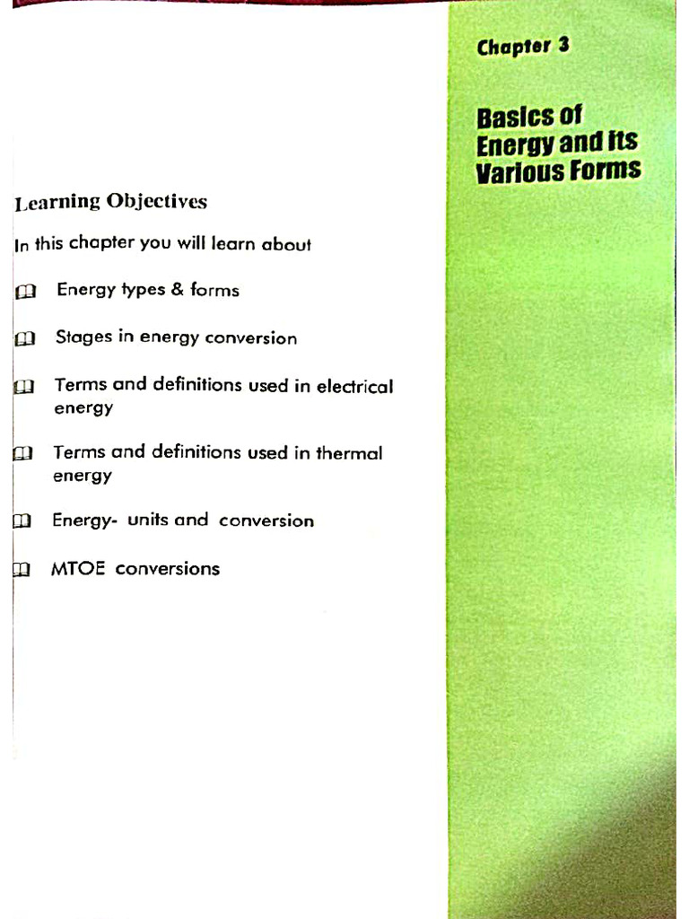 Basics of Energy | PDF