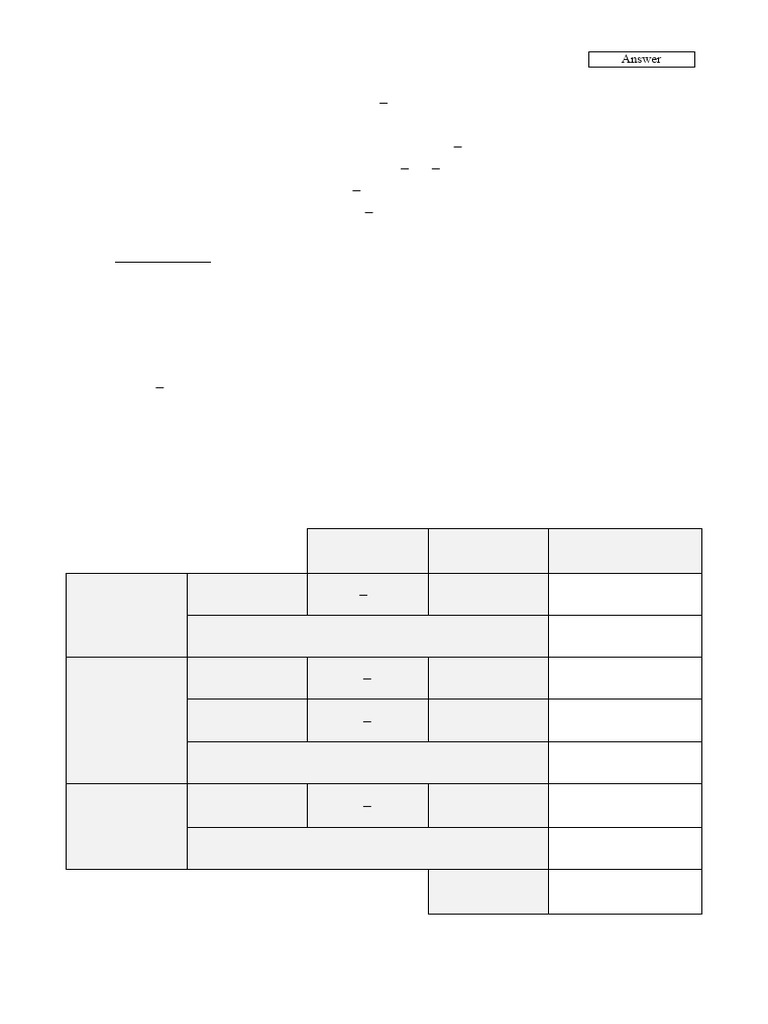 23-24 1st Term F4A Math UT Answer | PDF | Line (Geometry) | Cartesian ...
