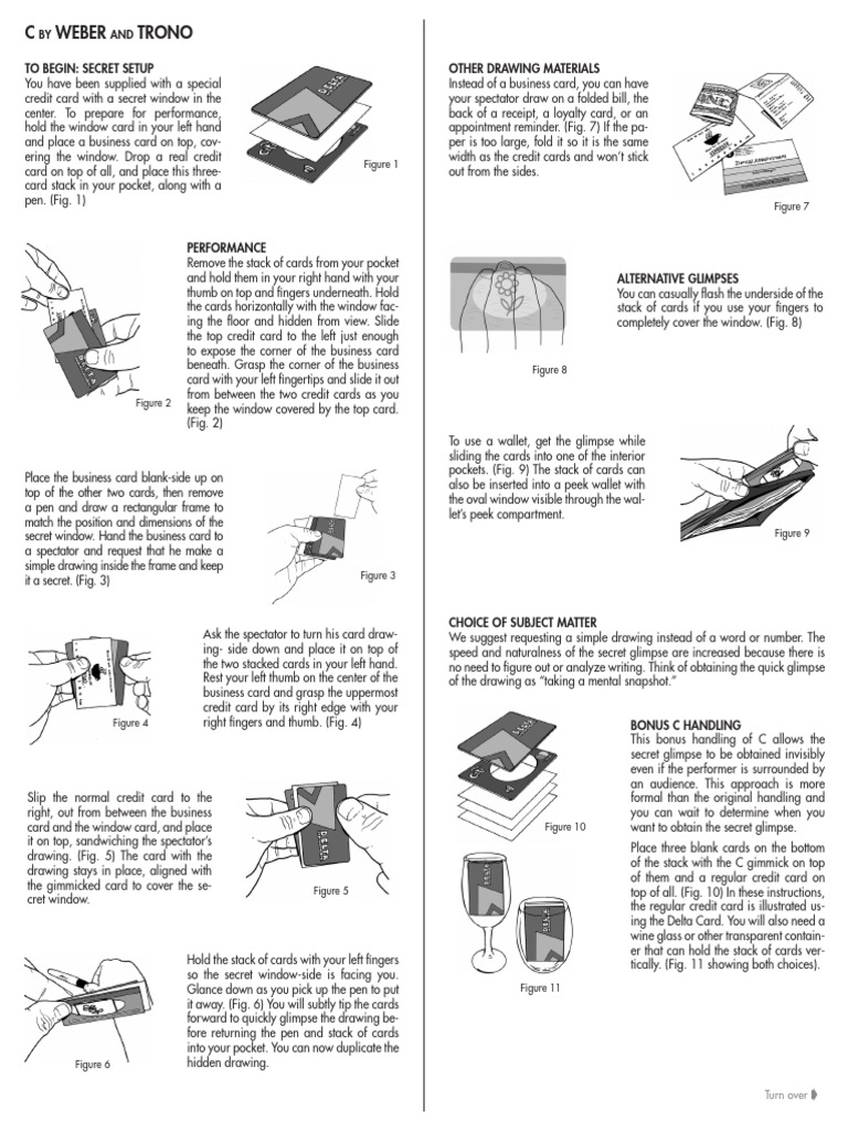 Secret Card Peek Technique Guide | PDF