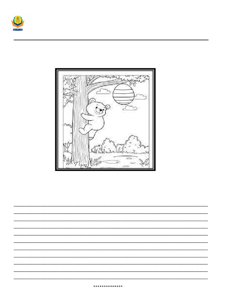 Class 1 English Creative Writing Worksheet | PDF