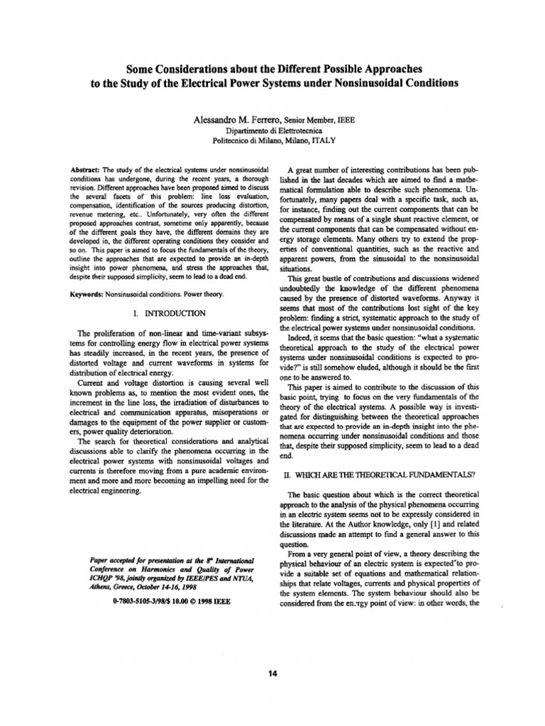 Some Considerations About The Different Possible Approaches (... ) | PDF