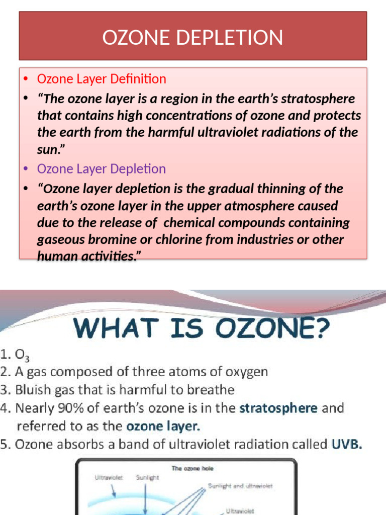 Ozone Layer Depletion Causes & Solutions | PDF