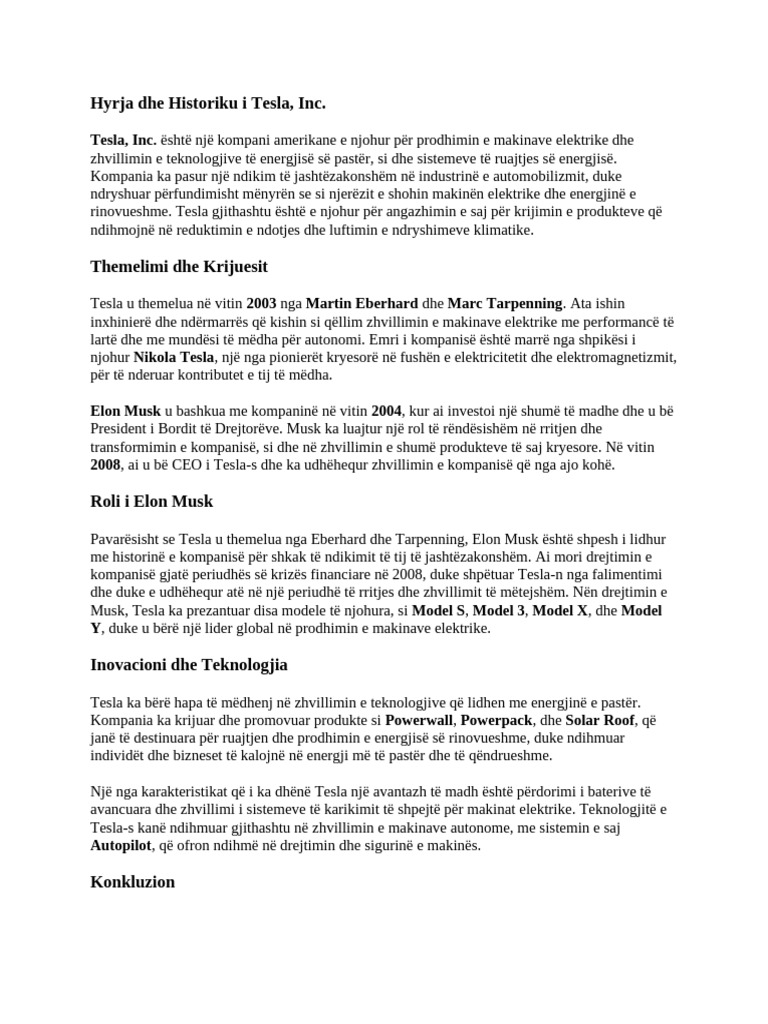 Tesla | PDF