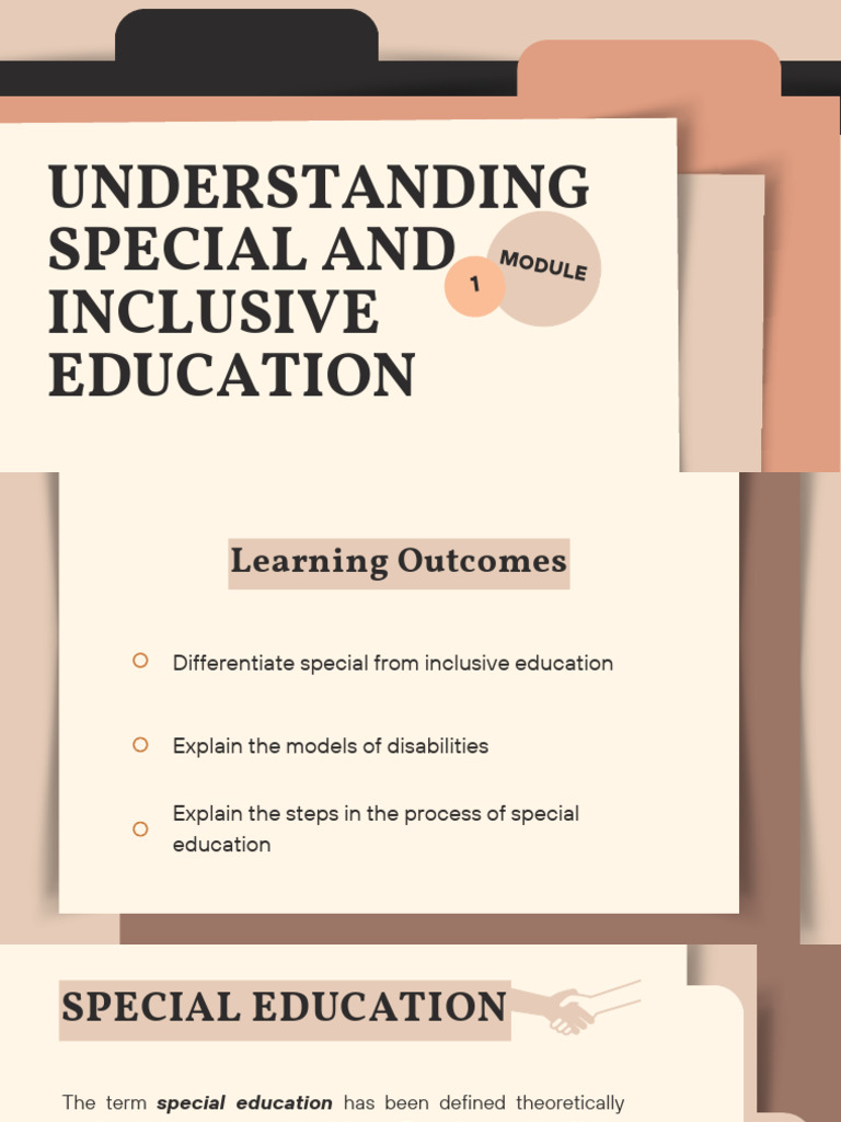 Special and Inclusive Education Overview | PDF | Individualized ...
