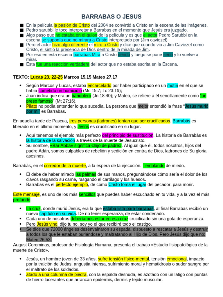 BARRABAS O JESUS | PDF | Barrabás | Jesús