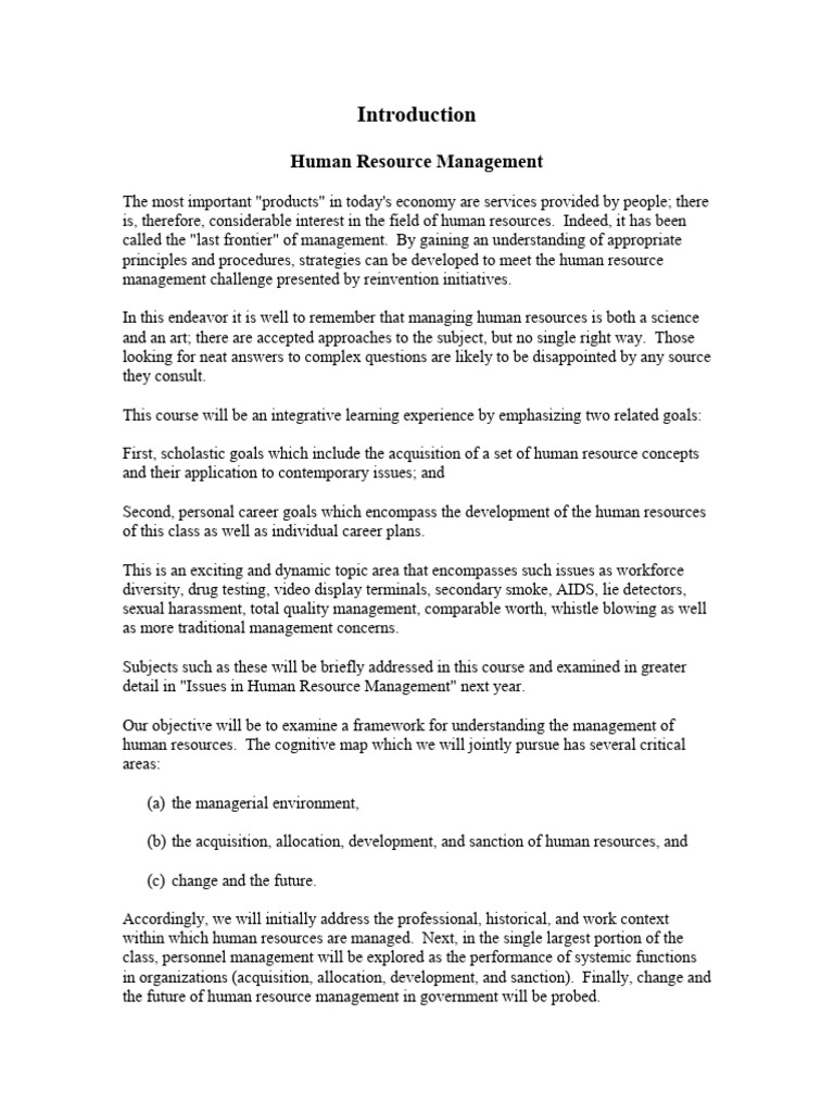 Human Resource Management Insights | PDF | Compensation And Benefits ...