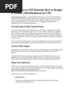 Dream Weaver CS5 Tutorial