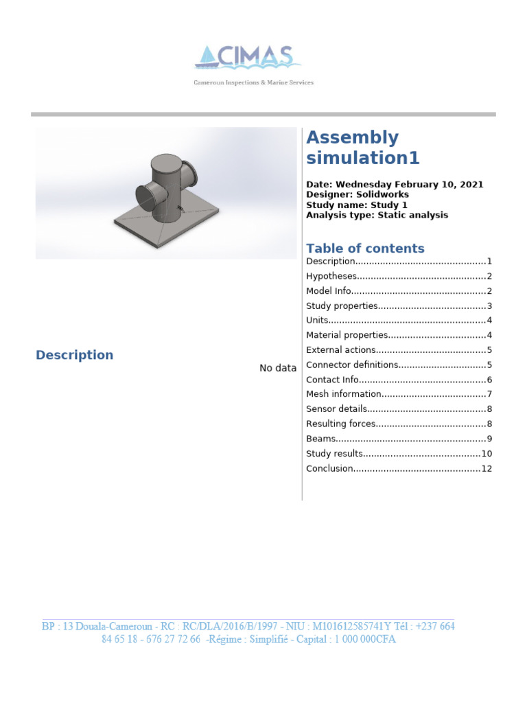 Static Analysis of Assembly Simulation | PDF | Continuum Mechanics ...