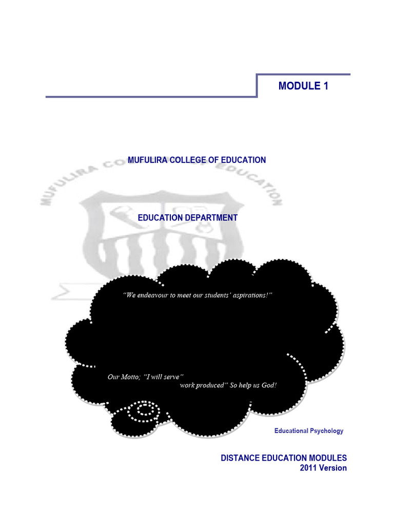 Educational Psychology Module 1 | PDF | Learning | Psychology