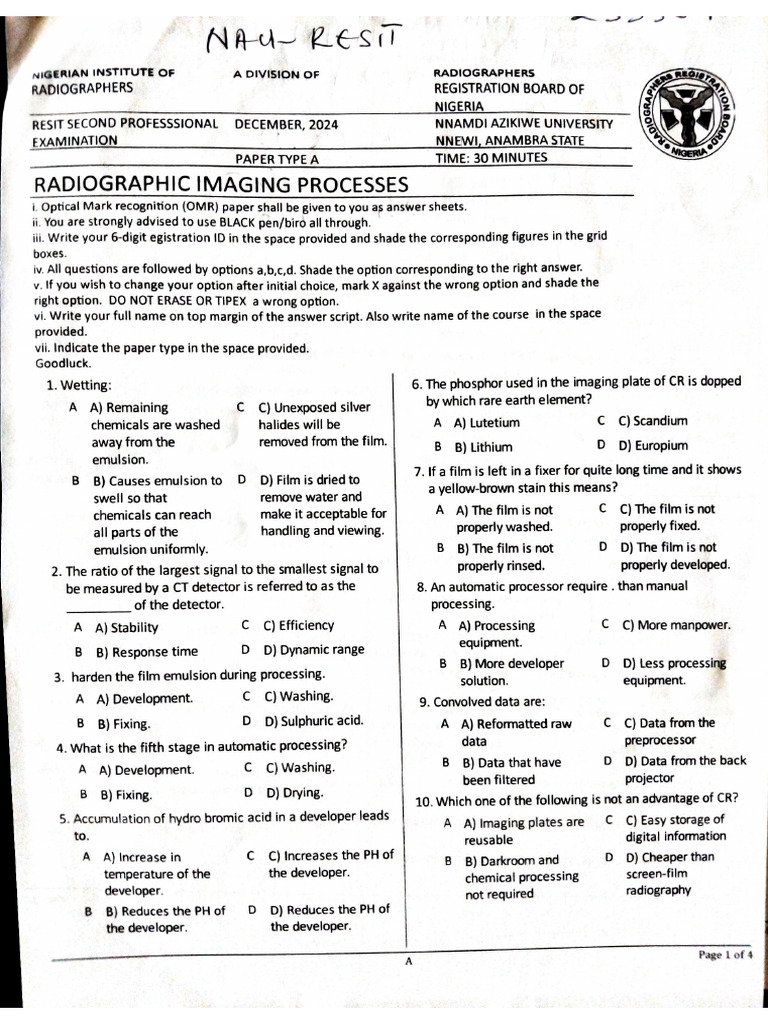 Resit Image Processing UNIZIK 2024 | PDF