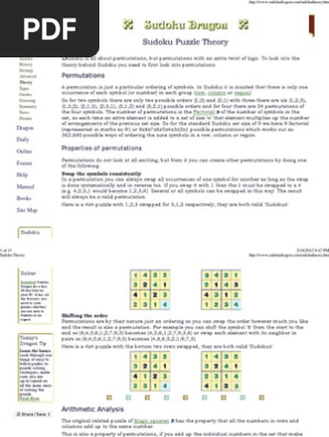 Sudoku Theory