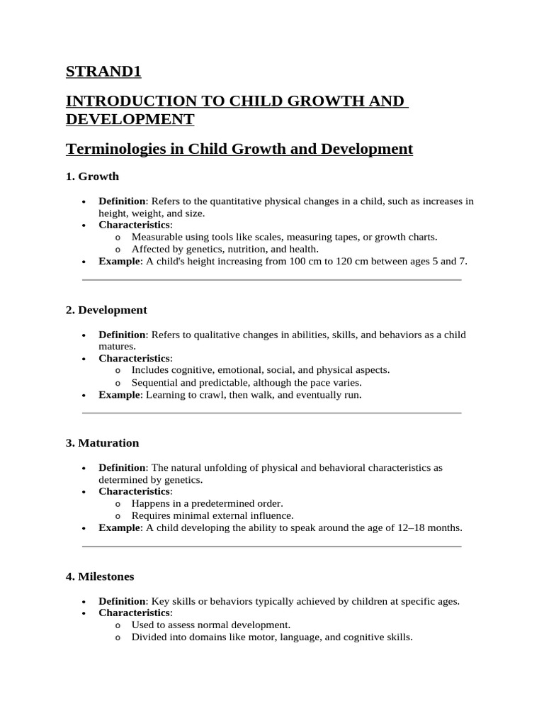 Child Development Essentials | PDF | Adolescence | Child Development