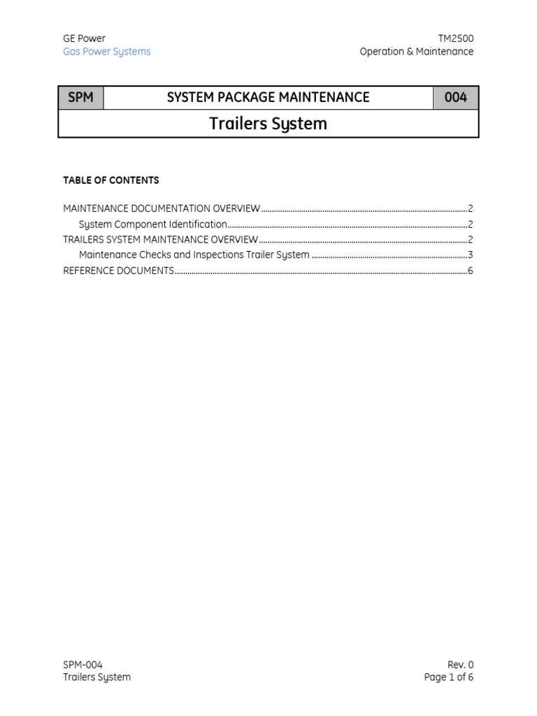 TM2500 Trailers System Maintenance Guide | PDF | Leak | Trailer (Vehicle)