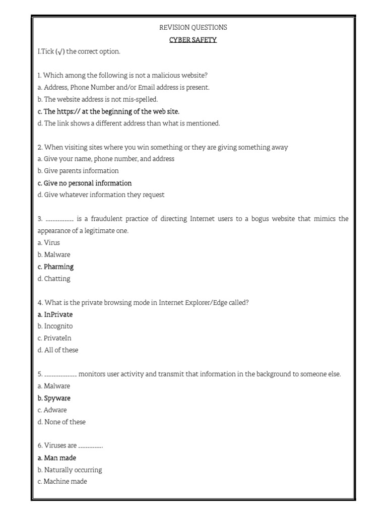 Revision QuestionsIX | PDF | Security | Computer Security