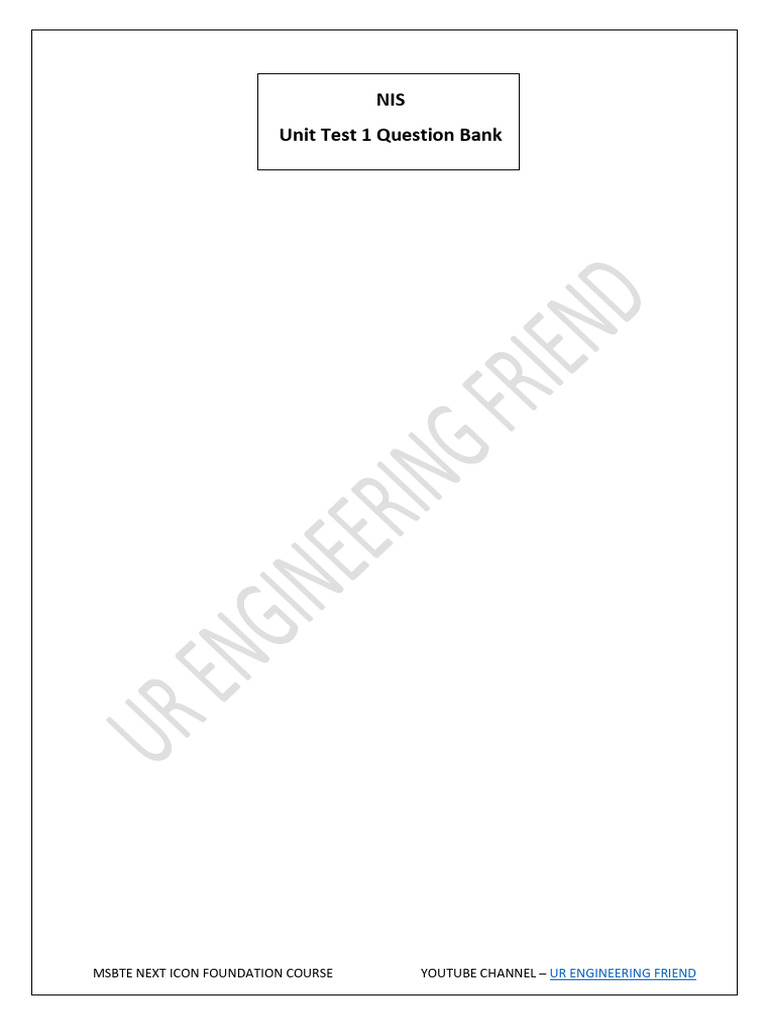 MSBTE Computer Security Unit Test Q&A | PDF