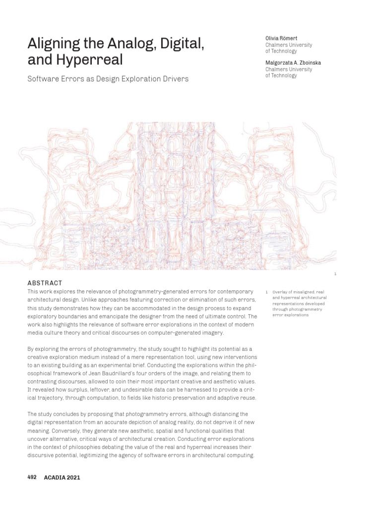 Harnessing Photogrammetry Errors in Design | PDF | 3 D Computer Graphics