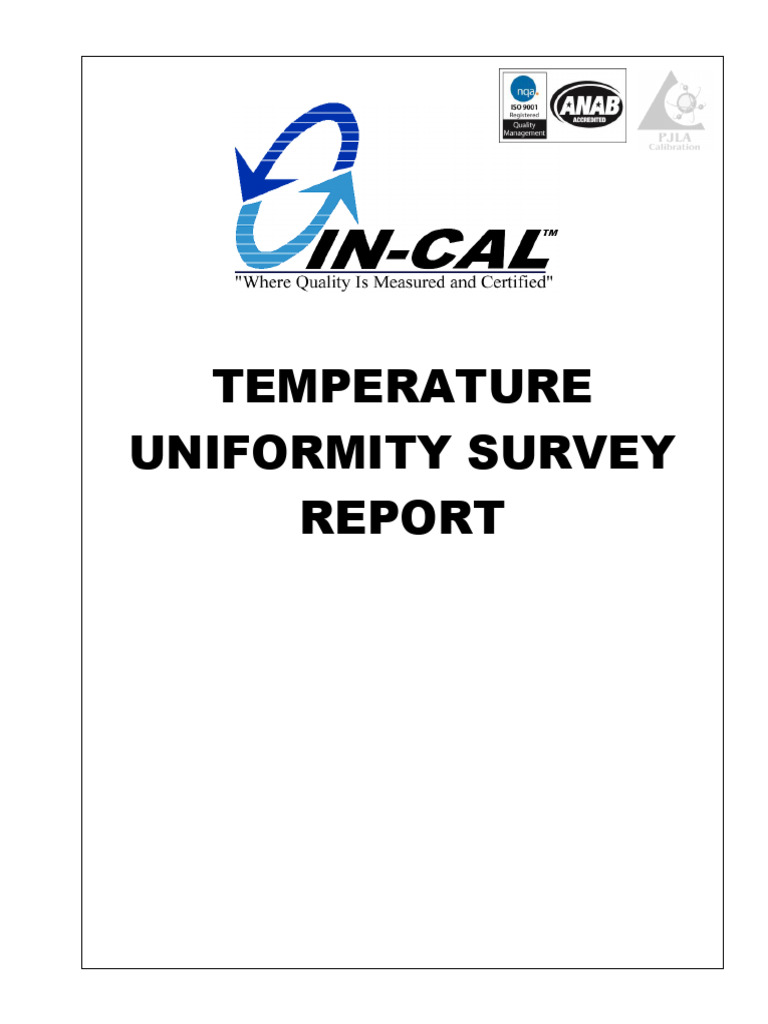 Oven Temperature Uniformity Report | PDF | Thermocouple