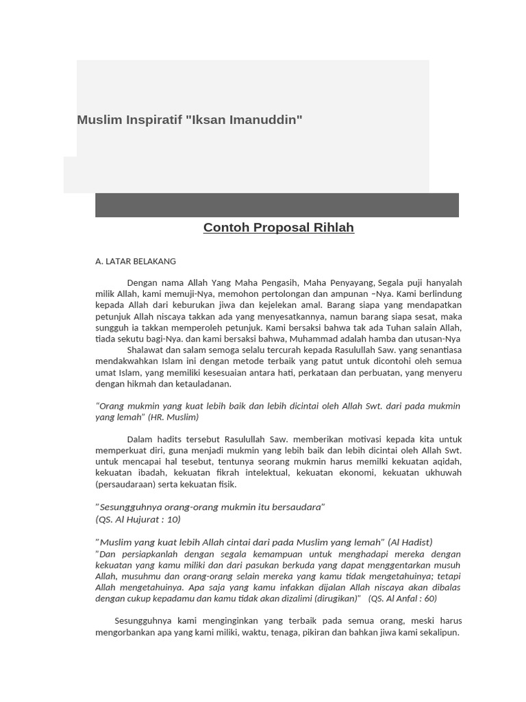 Rihlah dan Penghijauan UNSA 2021 | PDF