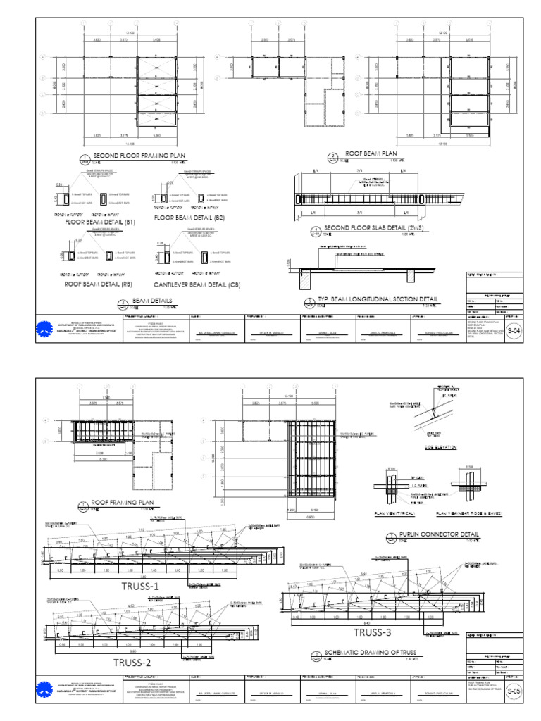 Multi-Purpose Building Structural Plans | PDF | Sanitary Sewer ...