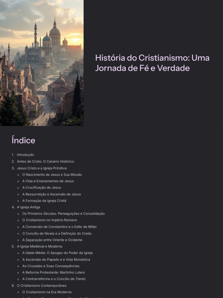 Historia Do Cristianismo Uma Jornada de Fe e Verdade | PDF | Jesus ...