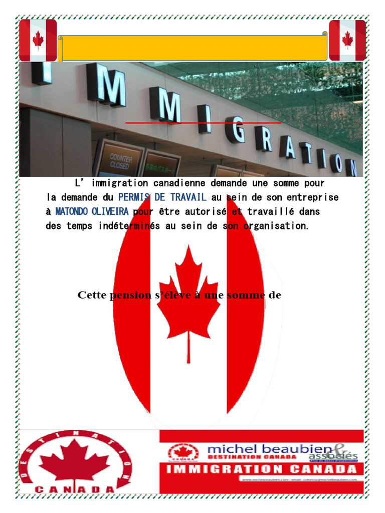 Demande de permis de travail au Canada | PDF