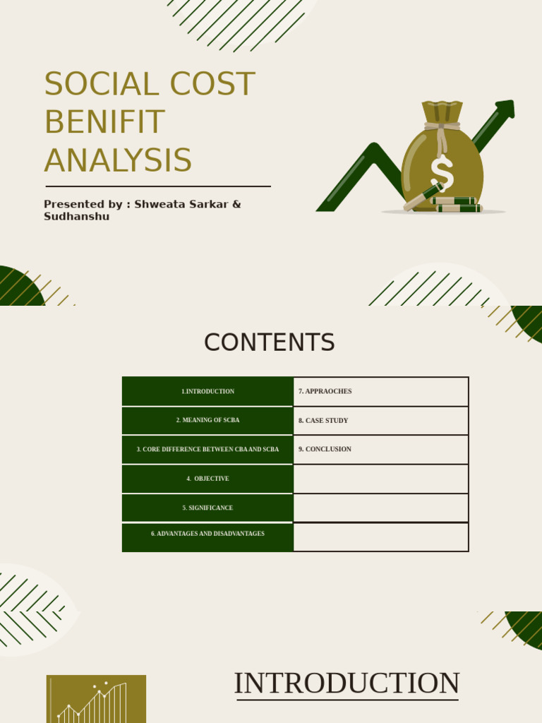 Social Cost Benefit Analysis Overview | PDF | Cost–Benefit Analysis ...