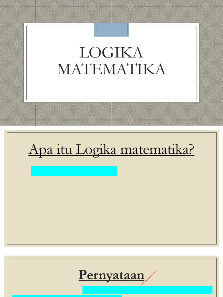 Operasi Logika dan Bitwise dalam Matematika | PDF