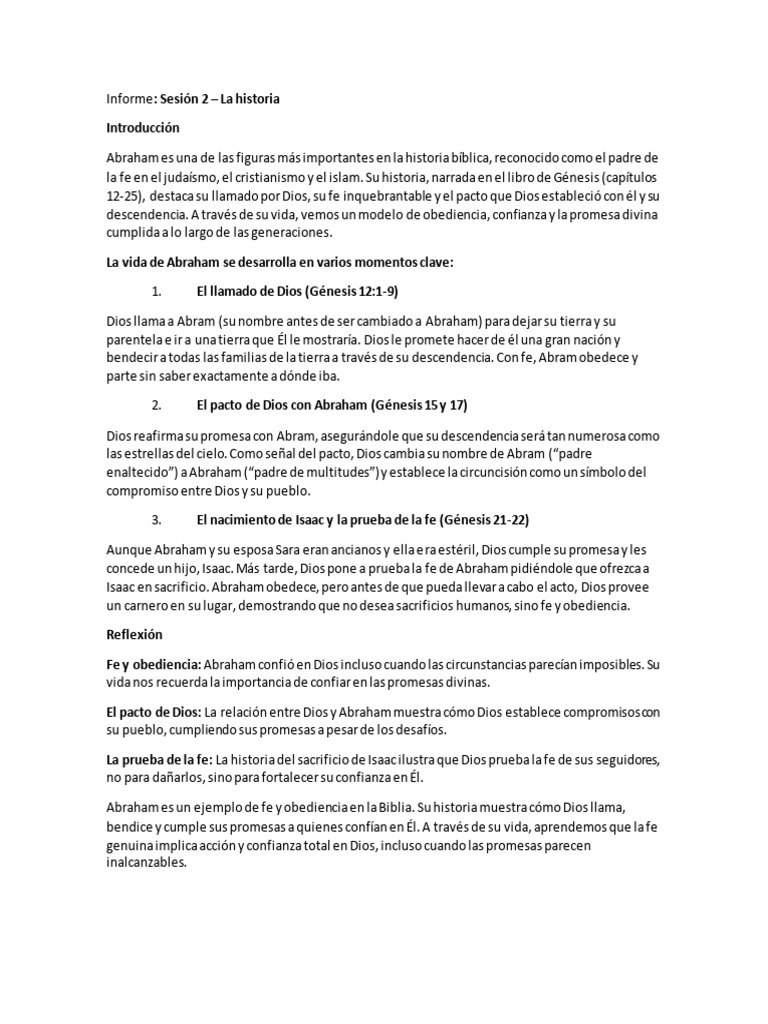 La fe y promesas en la historia de Abraham | PDF | Abrahán | Libro del ...