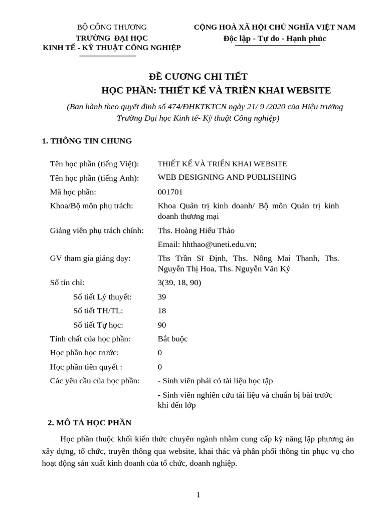 52.8. Thiết Kế và Triển khai Website - TMĐT | PDF