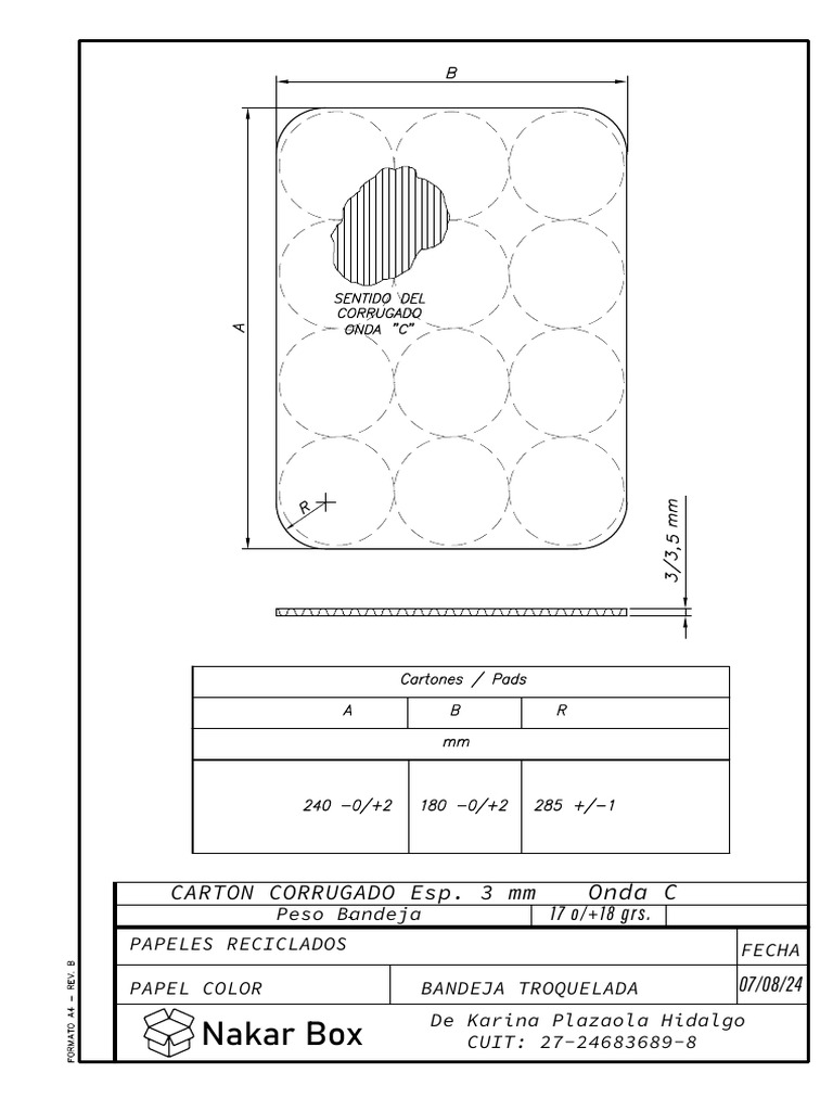 Plano Carton NAKAR BOX. | PDF