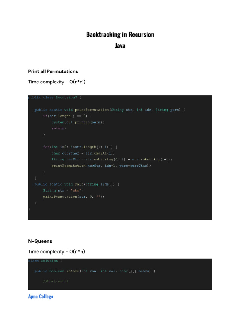 Backtracking | PDF