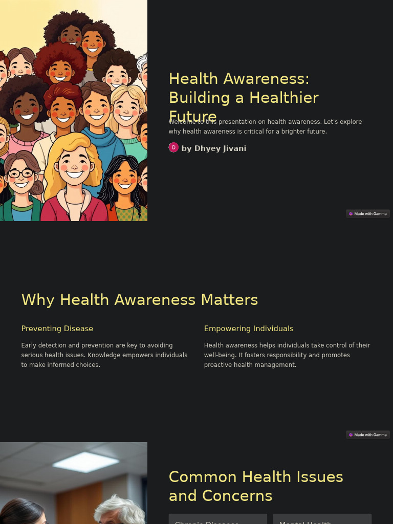 Health Awareness for a Brighter Future | PDF | Preventive Healthcare ...