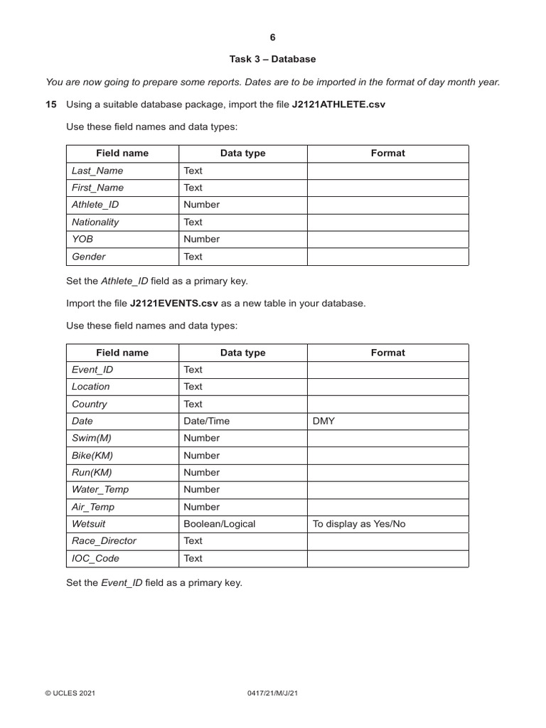 Database Report Preparation Guide | PDF | Comma Separated Values ...