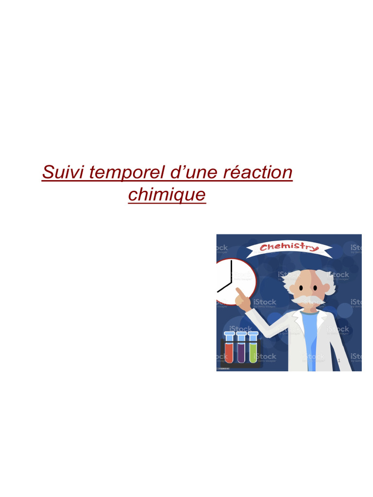 Suivi temporel des réactions chimiques | PDF | Titrage | Chimie
