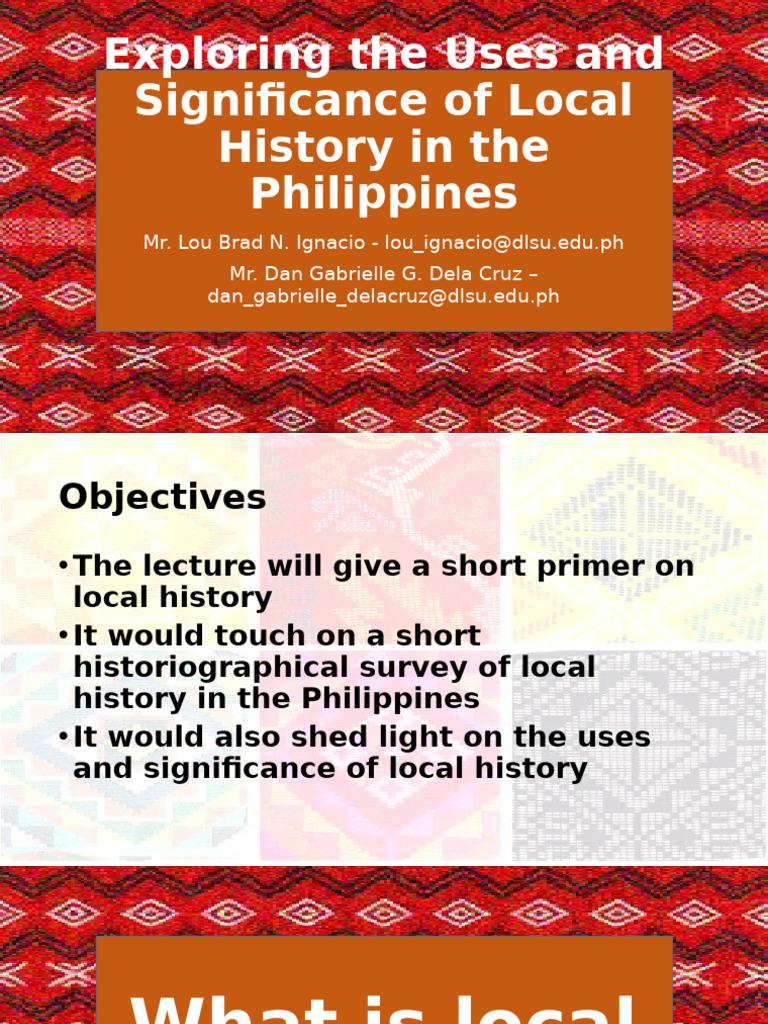 Exploring The Uses and Significance of Local History | PDF | Liberal ...