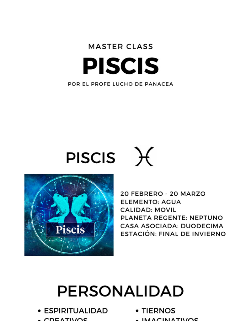 Piscis: Personalidad y Vida | PDF
