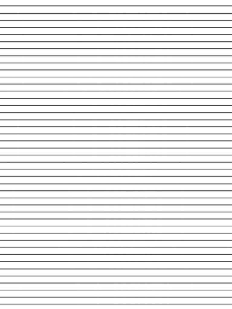 Folha A4 Com Linhas Simples Minimalista Branco | PDF