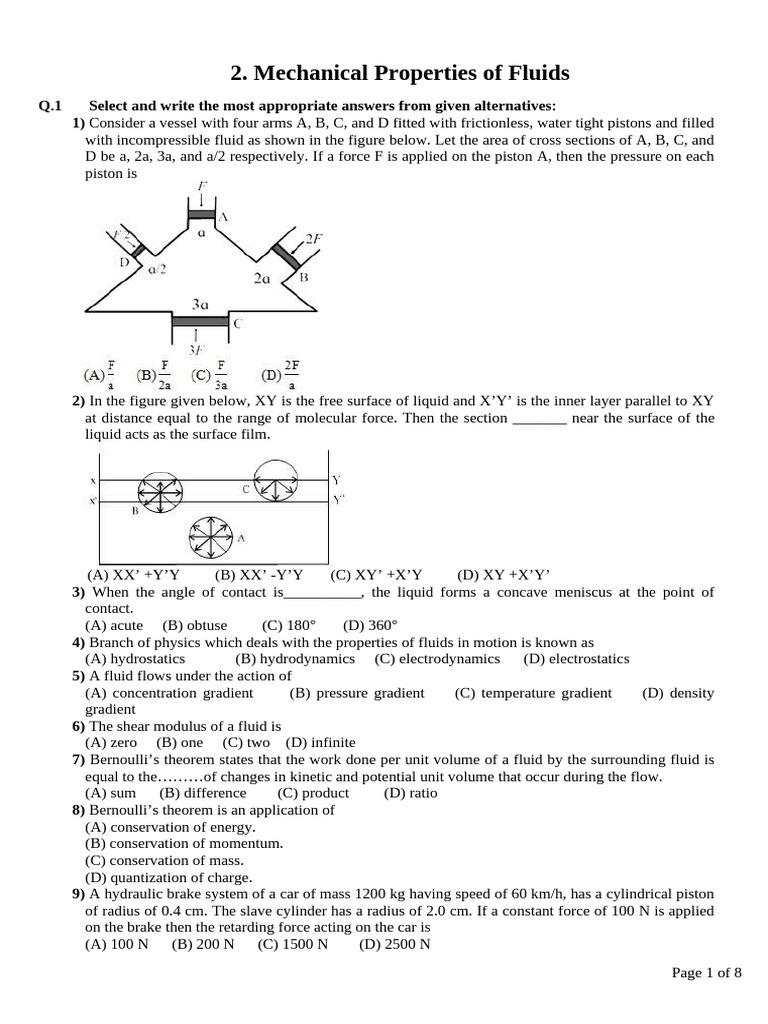 Excess Pressure in Mercury Drop Calculation | PDF | Fluid Dynamics ...