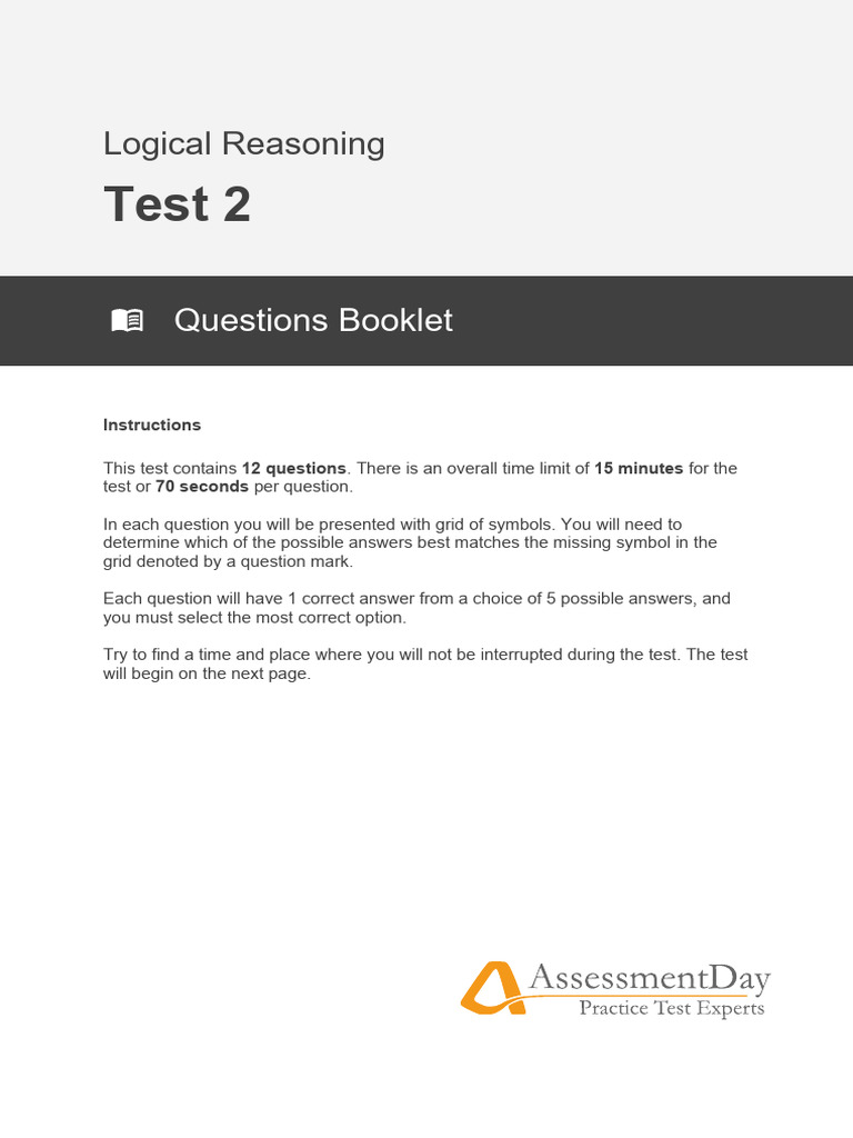 SHL Inductive Reasoning Test 2 | PDF