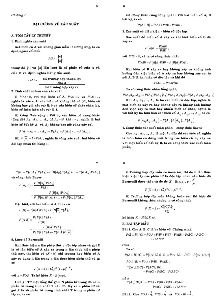 BT XS Chương 1 | PDF