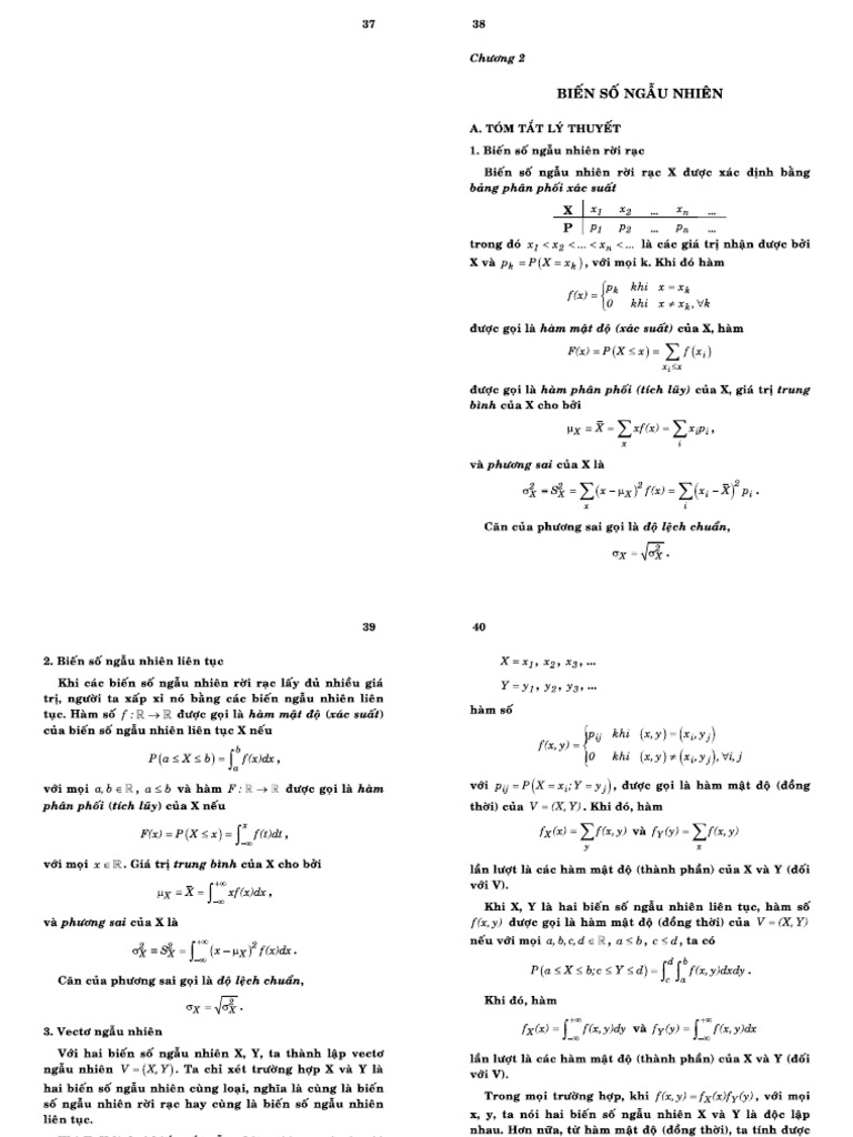 BT XS Chương 2 | PDF