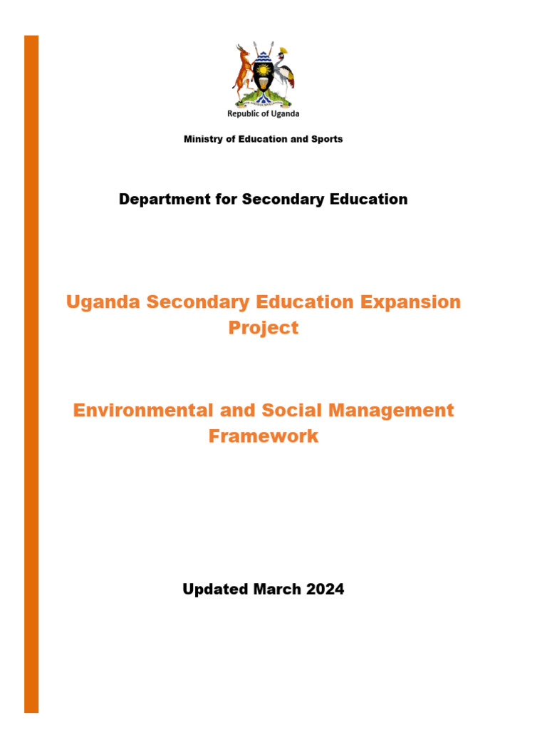 P166570 USEEP ESMF May 2024 Update Disclosure | PDF | Teachers ...