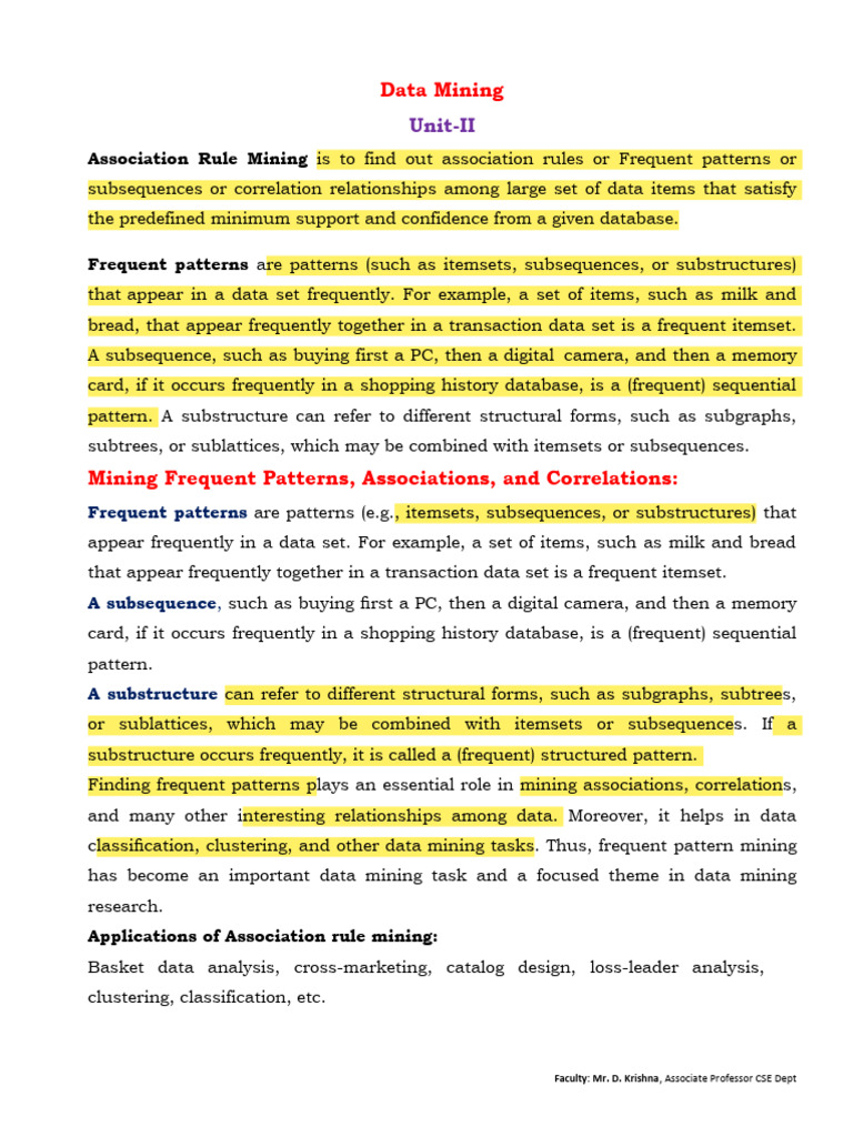 Association Rule Mining Overview | PDF | Theoretical Computer Science ...