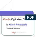 Install Oracle 10g Instant Client for Windows XP