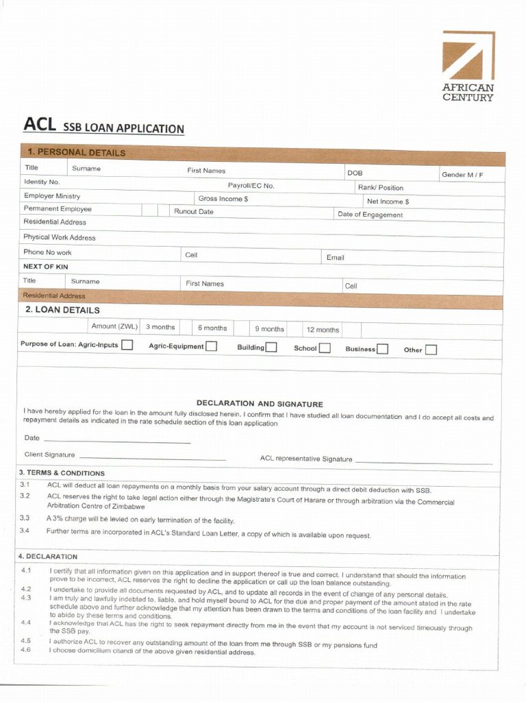 SSB LOAN APPLICATION (1) | PDF