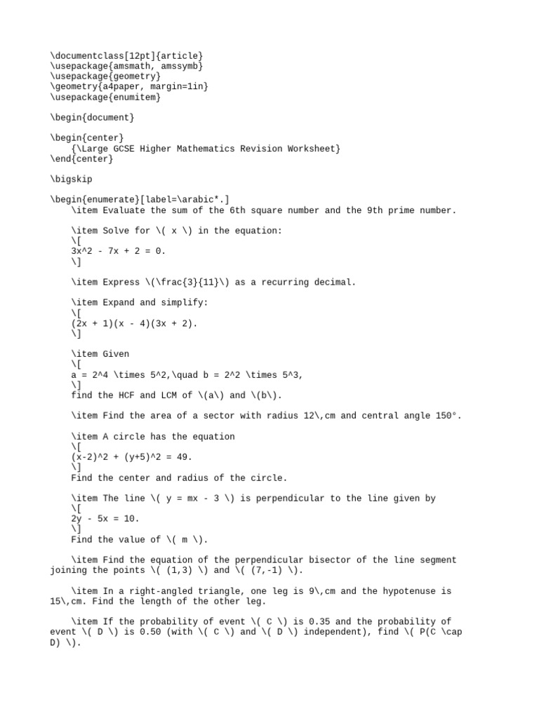 latex.tex | PDF | Length | Mathematics